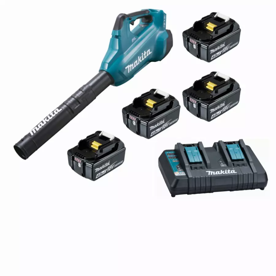 Makita Souffleur 36V 2x18V Li-ion - DUB362Z + Chargeur Rapide 14.4V Ă 18V - DC18RD - 196933-6 + Batterie BL1840 Set 18V 4.0 Ah - 197265-4