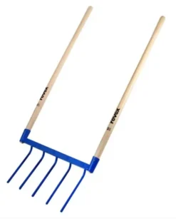 Fourche Aératrice 5 Dents Courbes REVEX Emmanchée - 130372